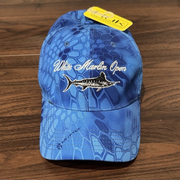 NWT White Marlin Open HUK Cap - Jersey Marine Yacht Sales Promotional Merch Hat - Picture 1 of 9